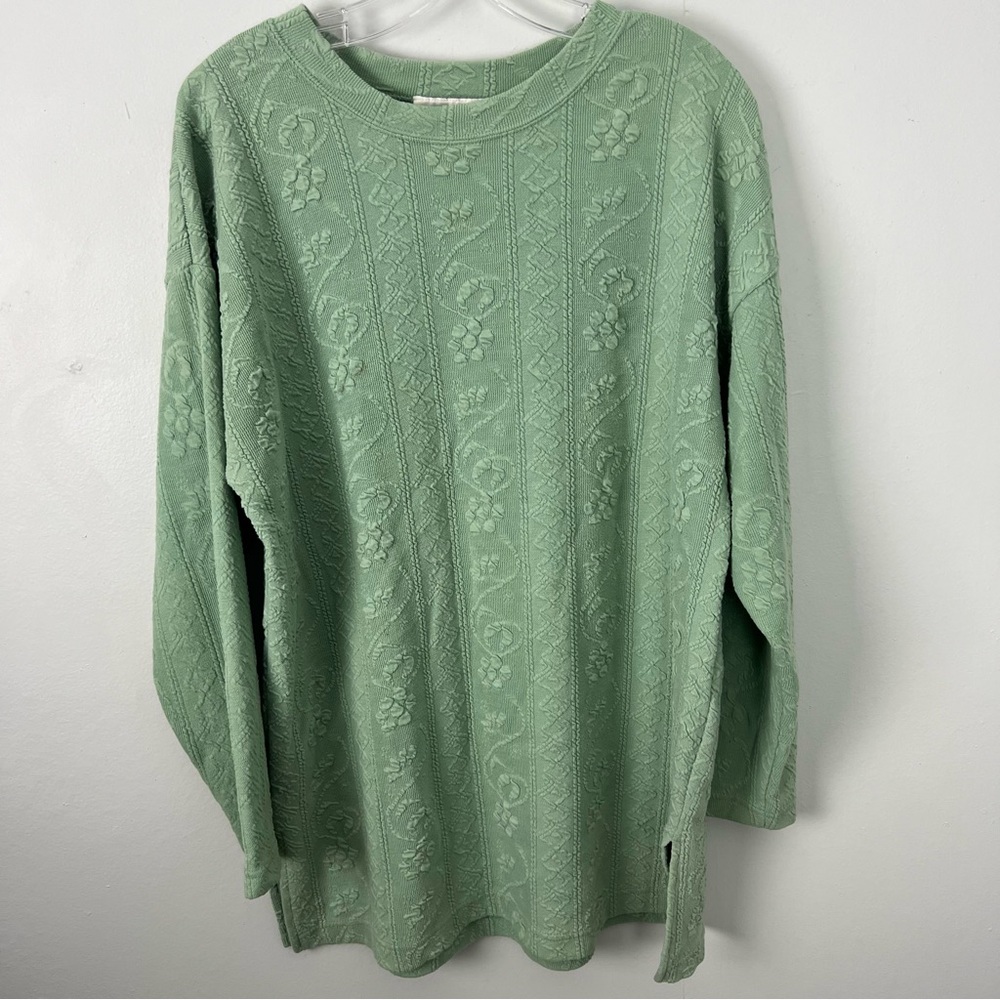 Vintage Textured Tunic Top